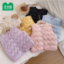 木木屋 儿童保暖羽绒棉马甲背心（90-130cm）*2件
