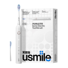 usmile笑容加 成人电动牙刷 Y1声波震动 充电式软毛成人  深度清洁 礼物送男友女友 情人节礼物 Y1S绅灰