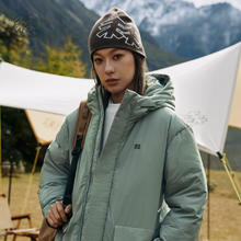KOLON SPORT 可隆 男女同款羽绒服 防风防泼水短款连帽鹅绒服