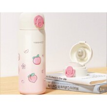 英氏（YEEHOO）儿童保温杯直饮杯 水蜜桃 500ml