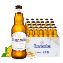 福佳（Hoegaarden） 比利时风味精酿啤酒 小麦白啤酒 330mL 24瓶 整箱装