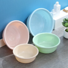 加厚塑料洗脸盆  随机混色 小号+中号+大号（3件套）