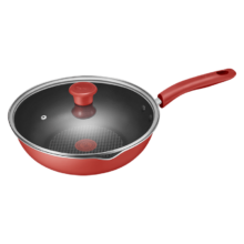 特福（Tefal）炒锅家用不粘锅平底炒锅28cm炒锅电磁炉燃气灶通用有钛