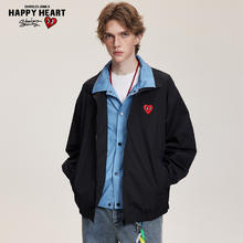 查尔斯桃心 CHARLES JANG'S HAPPY HEART 美式复古假俩件单排扣翻领夹克男宽松痞帅外套