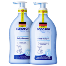哈罗闪（sanosan）婴儿洗发沐浴露二合一套装400ml*2 【0-12岁】儿童洗发水易冲洗