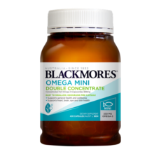 澳佳宝Blackmores双倍迷你鱼油软胶囊500mg深海Omega3小粒香草柠檬400粒
