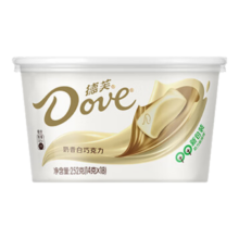 德芙（Dove）奶香白巧克力分享碗装18粒252g