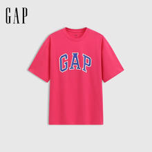 Gap 男女装纯棉经典logo圆领短袖T恤