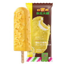 东北大板猫山王榴莲脆皮冰淇淋 87g*5支  盒装 棒支 冷饮 冰激凌 果味