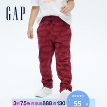 Gap 男幼童秋季款纯棉运动束脚裤734794儿童装可爱长裤 消防车图案 110cm(4岁)偏小 建议选大一码