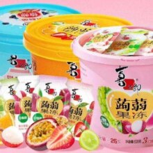 38节：喜之郎 蒟蒻果冻桶 520克*2桶 多口味可选