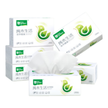 雨森 纯木生活抽纸 260张 X6包