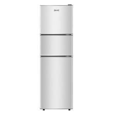 限移动端、京东百亿补贴：日普 BCD-136A206D 直冷三门冰箱 136L 拉丝银