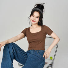 NOME（服饰）女装正肩短袖t恤女小圆领