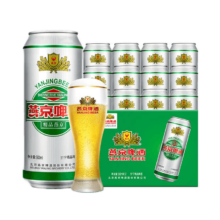 燕京 精品啤酒 11度 500mL*12罐*2箱