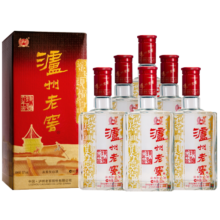泸州老窖 六年窖头曲 浓香型白酒 52度 500ml 6瓶 整箱装(内含礼品袋)