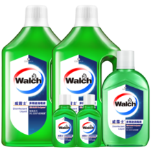 威露士多用途消毒液6件套 衣物家居消毒清新青柠 1L*2+330ml+60ml*3
