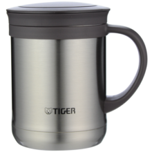 虎牌（TIGER） 保温杯茶滤网杯办公型不锈钢真空杯水杯 CWM-A035 350ml 浅灰色XC