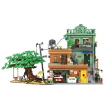 未及8090年代大型复古建筑模型街景积木男女孩拼装玩具生日礼物