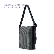 包小姐与鞋先生 MS.BAG&MR.SHOE 经典冬复古感千鸟格飞织斜挎包女