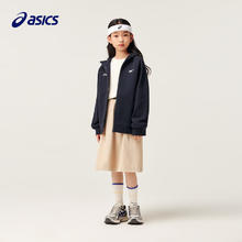 ASICS 亚瑟士 童装中大童中性款插肩袖针织外套2024秋百搭时尚便服333241053064