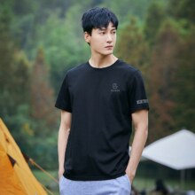 20点：Pioneer Camp 拓路者 夏季纯棉短袖t恤男 黑色