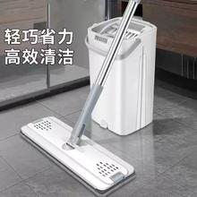 无品牌（无注册商标） 250320001 多功能清洁拖把 巧克力色，军绿色，天蓝色，桔色，浅灰色，浅绿色，浅黄色 免手洗式，超细纤维，不锈钢