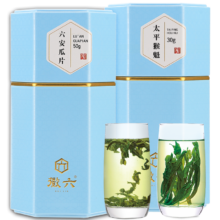 徽六绿茶太平猴魁六安瓜片80g（30g+50g） 2024新茶