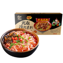 光友 绵阳米粉 牛肉米线 礼盒装 低GI食品四川特产煮食型 155g*3袋