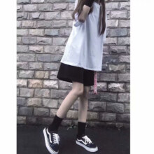 男女同款睡裤家居裤 纯色皮绳短裤*2件