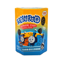 需首购，Plus：小火车（THOMAS & FRIENDS）宝宝零食 高钙 车轮甜甜圈泡芙 巧克力味 25g*4