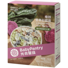 光合星球babycare婴幼儿面条宝宝辅食高铁面婴标多月龄 【10月+】蝴蝶面 200g 1盒