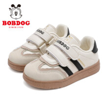 BOBDOG 巴布豆 宝宝软底透气学步运动鞋