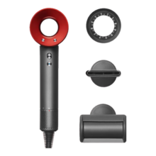 戴森（DYSON）Supersonic 吹风机 负离子电吹风 进口家用 220V电压 生日礼物 HD08中国红色防飞翘 三风嘴