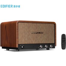 漫步者（EDIFIER）P100 高品质复古无线蓝牙音箱 一体式立体声音响 家庭音响 桌面音响