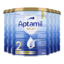 爱他美（Aptamil）【入群领券】澳洲金装版婴幼儿配方奶粉 新西兰原装进口 保税直发 2段6罐【囤货首选】 26年9月