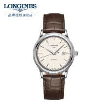 浪琴（LONGINES）瑞士手表 军旗系列 机械皮带男表 L49844792