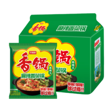 今麦郎 方便面泡面袋装 香锅面麻辣香菜味速食宵夜 117g*5袋