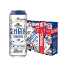 京东百亿补贴：TsingTao 青岛啤酒 全麦白啤 500ml*10罐 整箱装