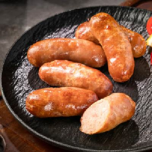 龙大美食 黑猪鲜肉肠原味+黑胡椒味组合装 净重1320g 22根