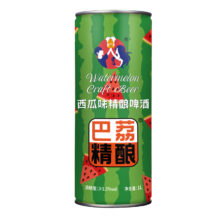 巴荔 精酿啤酒精酿果酒 德式小麦 西瓜味果酒 1L 2罐