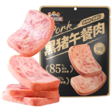 plus会员：三只松鼠 黑猪午餐肉 175g
