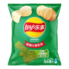 限地区、plus:乐事（Lay's）薯片 岩烧海苔味 135克*10件