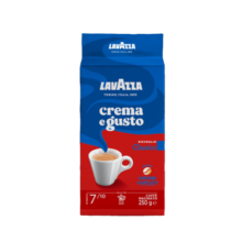 拉瓦萨（LAVAZZA）意大利进口经典奶香意式浓缩咖啡粉250g 美式黑咖啡浓醇中度烘焙