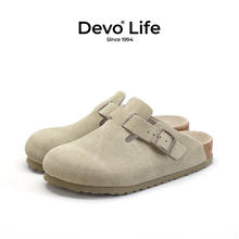 的沃 Devo 软木拖鞋女包头鞋