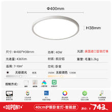 杜邦 DPHHXD213 铝材吸顶灯 圆形40cm 米家智能