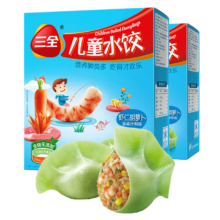 需plus会员：三全 儿童水饺 虾仁胡萝卜口味 300g 42只 3件
