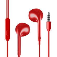 纽曼 LK06 半入耳式有线耳机 红色 3.5mm