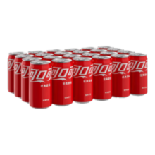 PLUS会员：可口可乐（Coca-Cola）汽水 碳酸饮料 200ml*24罐