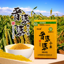 绿色食品认证，晋婆婆 山西阳泉免洗黄小米 400g*3袋